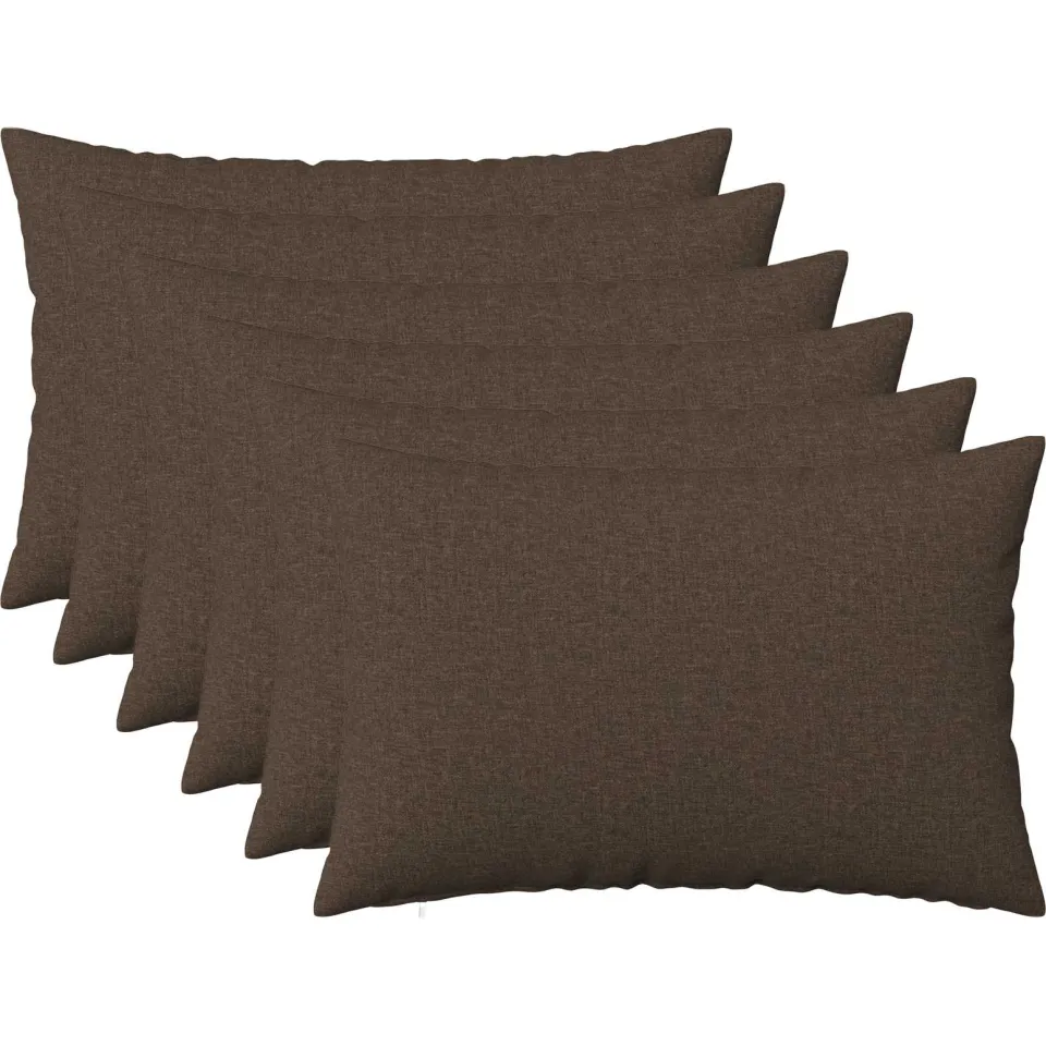 vidaXL Kussensloop 6 st HEERLEN Taupe 50 x 75 cm Stof, foto 3