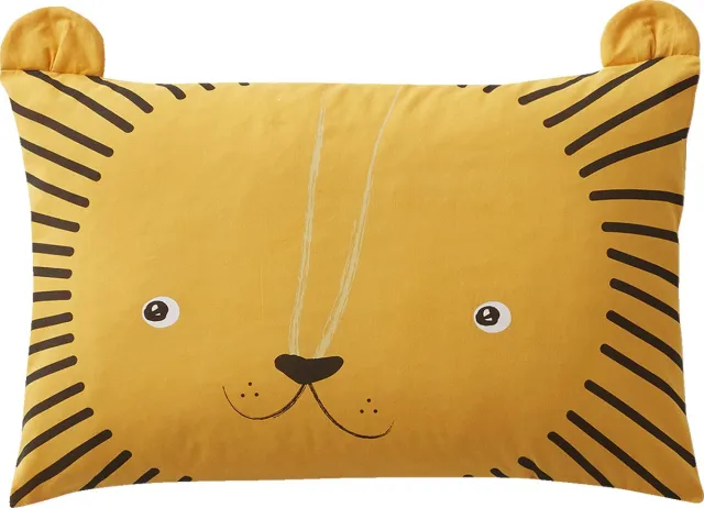 vertbaudet Kussensloop Mon petit lion CAMEL