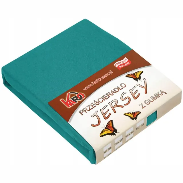 karo Jersey hoeslaken met elastiek 220x240 donker turquoise KARO