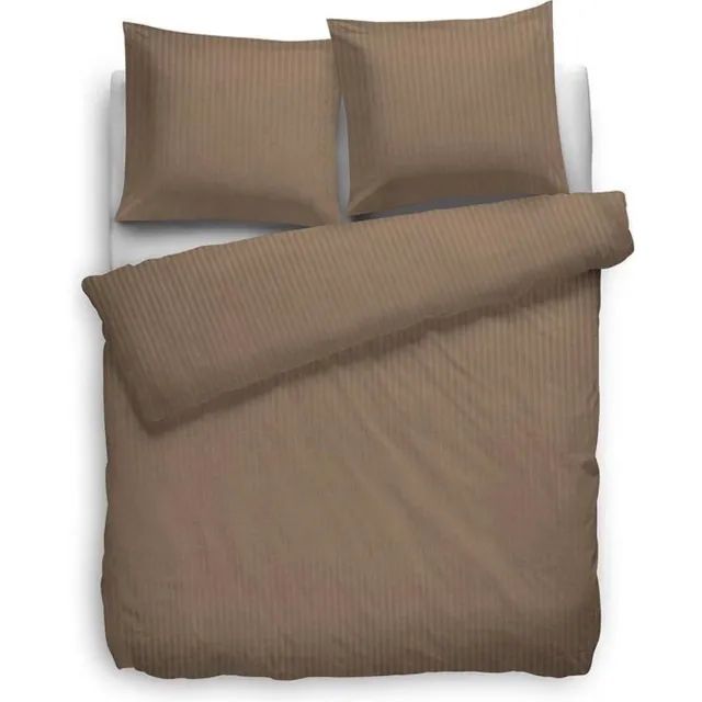 Heckettlane Satin - Stripe - Dekbedovertrek - Lits-jumeaux - 260x200/220 cm - Gold