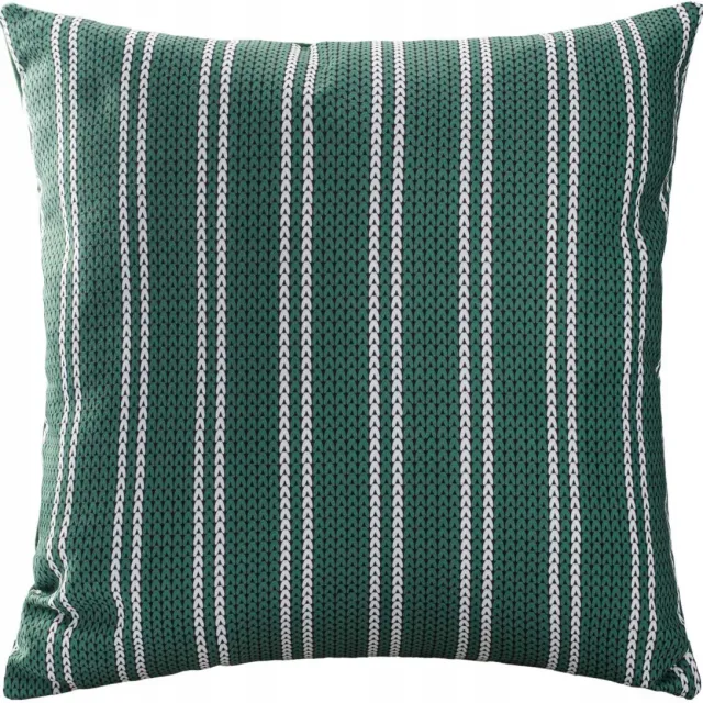 ASDIVA Decoratieve Kussenhoes 43x43cm Zacht Velvet Groen Gestreept