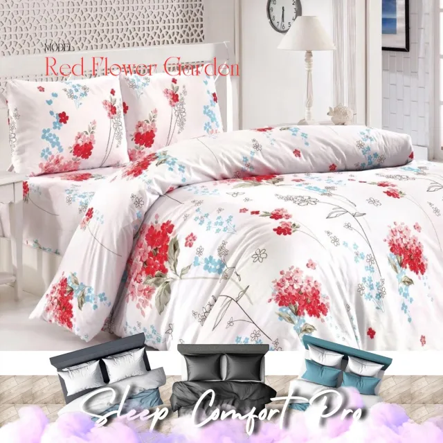 Maxenza Sleep Comfort Pro - Comfortabel Dekbedovertrek voor Twee Personen met Kussenslopen Multi
