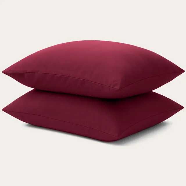 Happybed Kussenslopen Crimson plum 40x80 cm - Kussensloop set 2 stuks - 100% Microvezel - Ultieme slaapcomfort