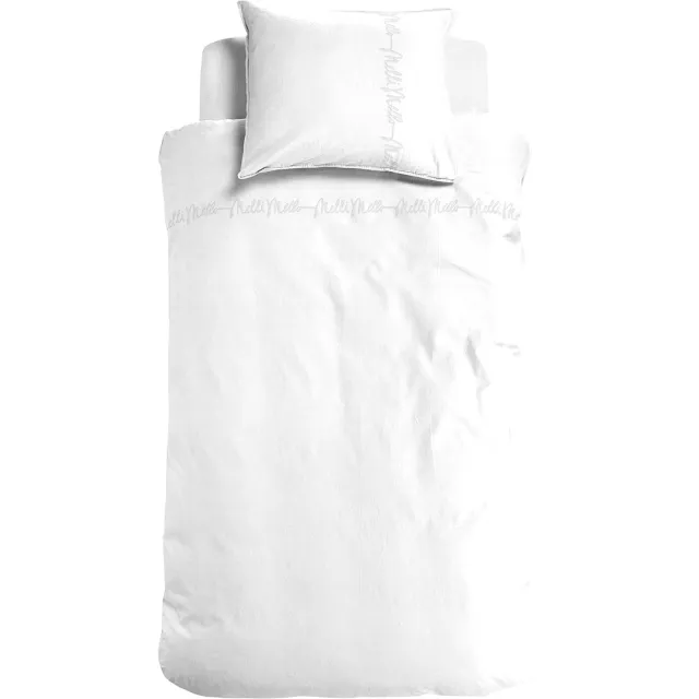 Melli Mello Little White Lies - Dekbedovertrek - 140x200/220cm - Egyptisch Katoen - Warm - Luxe - Wit