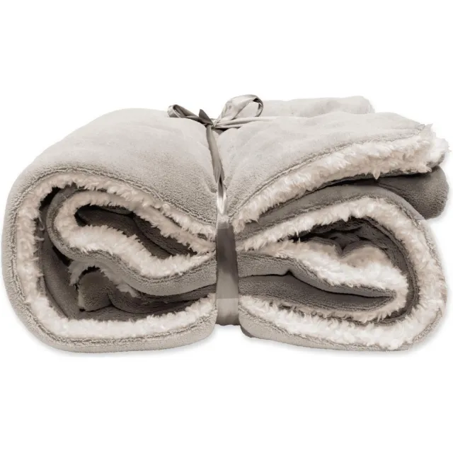 Unique Living Lars - Fleece Plaid - 150x200 cm - Chateau Grey