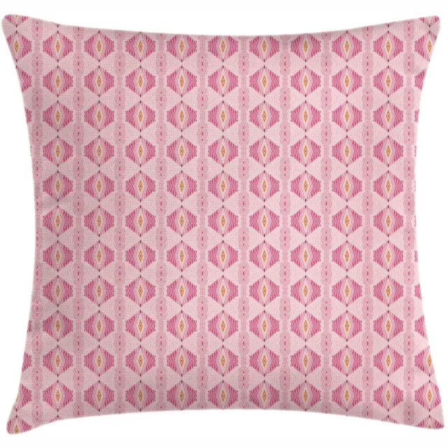 ABAKUHAUS Kussenhoes Rosa Geometrisch – Dubbelzijdig bedrukt – 50x50