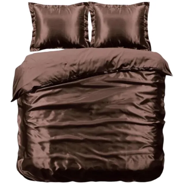 Why Not - Beauty Silk Dekbedovertrek - 140x200/220 - Glans Satijn - Luxurious Brons