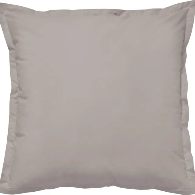 Cinderella Sundays Kussensloop - Set van 2 Kussenslopen - 100% Katoen-Satijn - Met Rits - 80x80 cm - Taupe