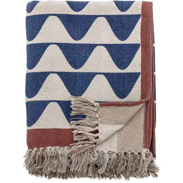 Creative Collection Rimme plaid blauw Multi