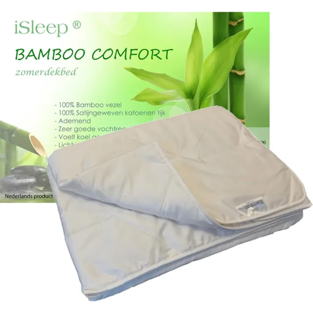 iSleep Zomerdekbed Bamboo Comfort - Litsjumeaux XL - 270x220 - Wit