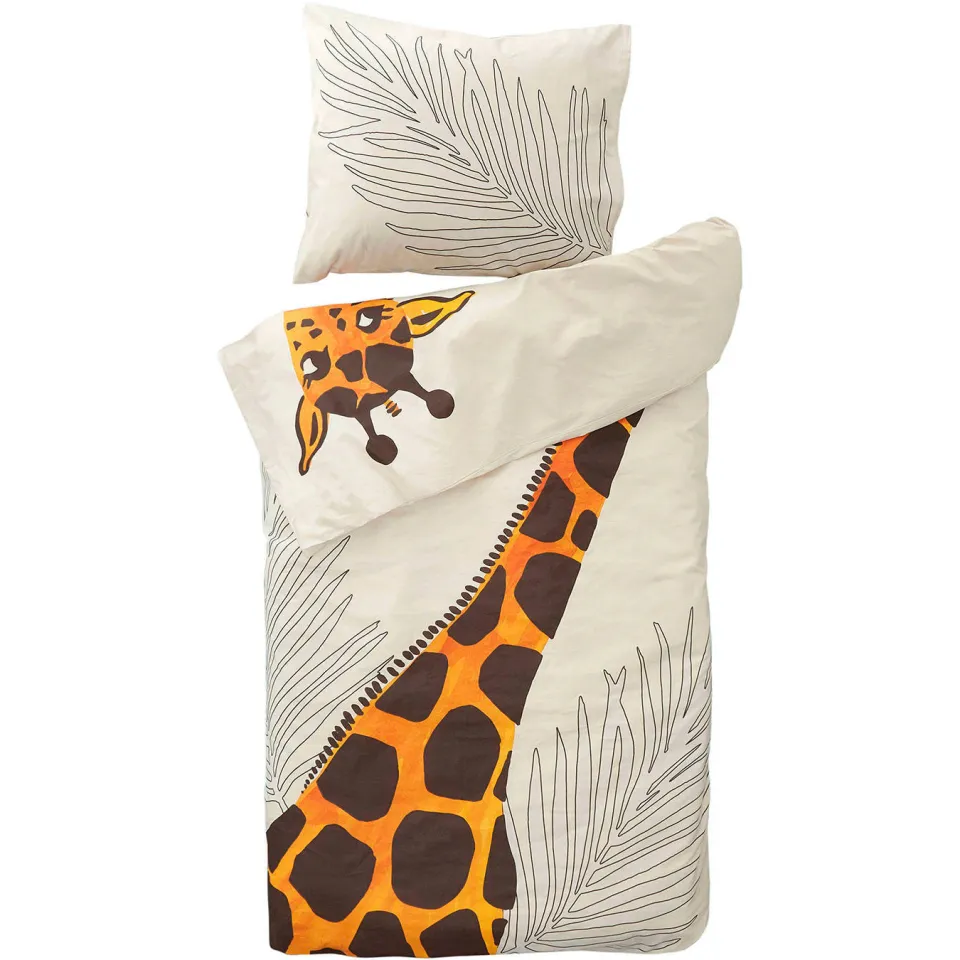 NOUS Kids katoenen dekbedovertrek kinderbed (120x150 cm) beige, foto 2