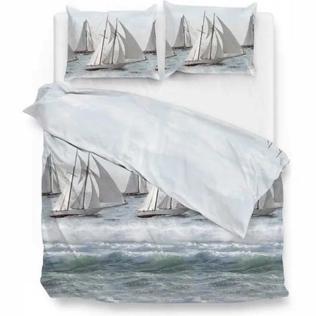 Zo! Home Ridge Dekbedovertrek - Lits-jumeaux - 240x200/220 cm - Blue Blauw