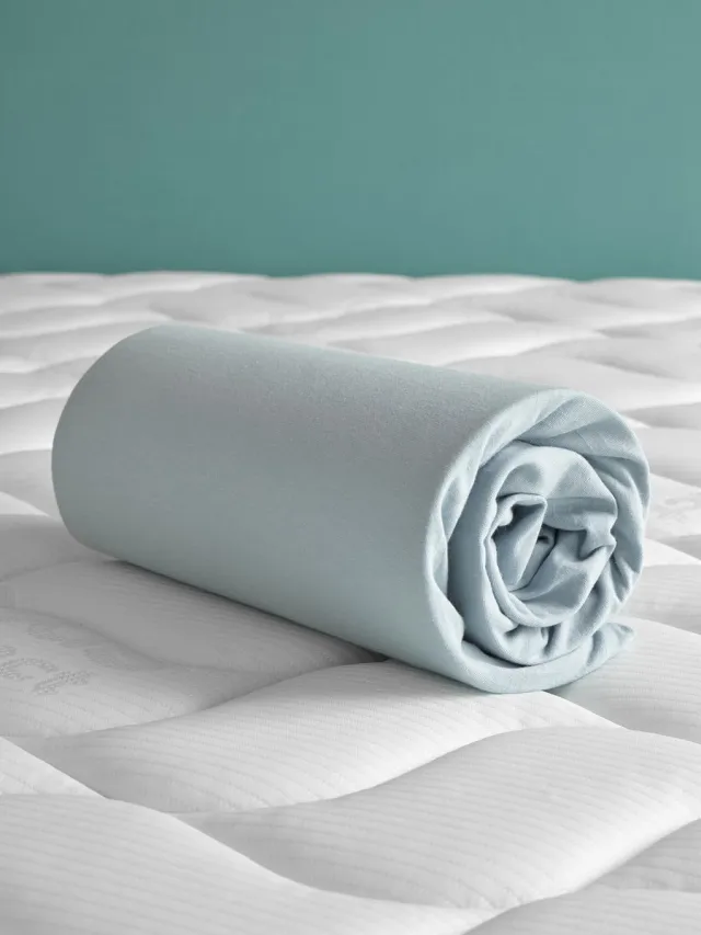 De Witte Lietaer Hoeslaken - Case Ice Blue - Tweepersoons - 180 x 200/220-h40 - Katoen Jersey