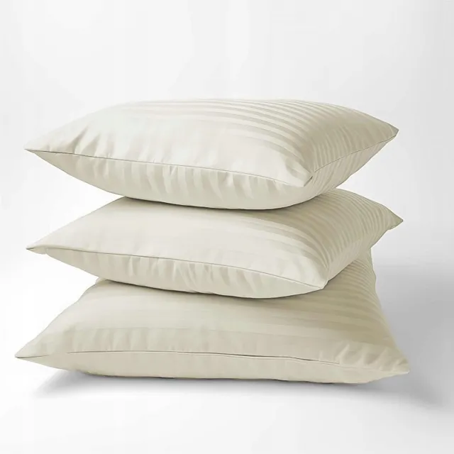 Pure Collection Katoenen Damast Kussensloop 40x40 cm Ecru - Luxe & Comfort
