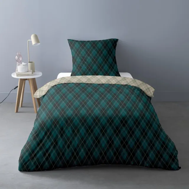 bedlin Luxe Flanel dekbedovertrek 1 persoons Nahor multicolor