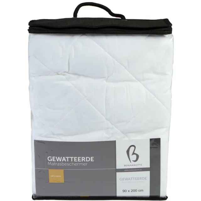 Bonnanotte Gewatteerd Hoeslaken - Wit 80x200