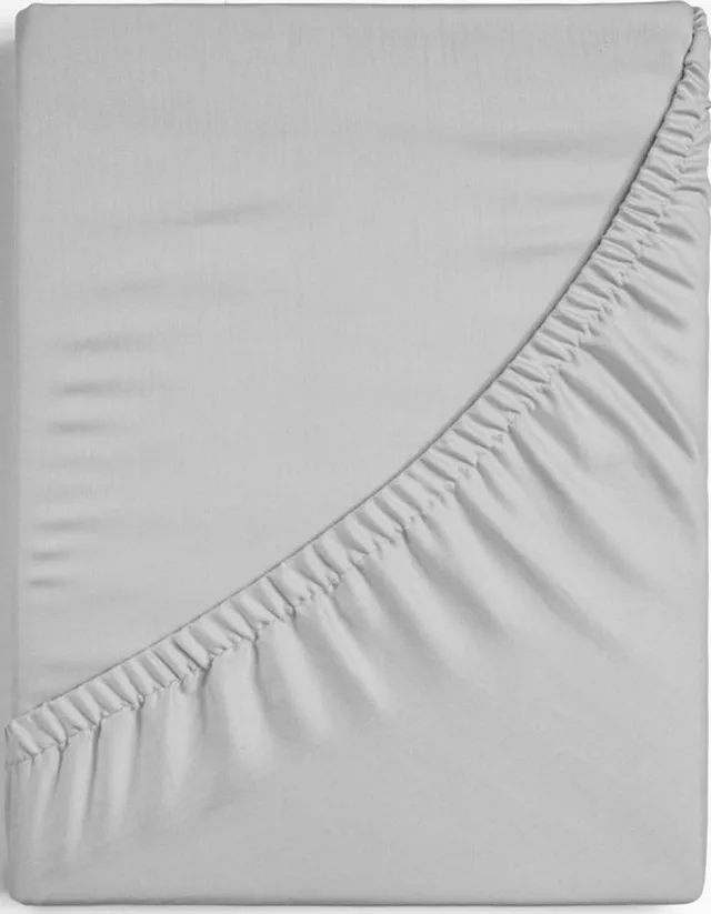 Dreamers Den Egyptisch Percale Katoen - Hoeslaken - Warm Grijs - 160x220 cm - Dreamers Den