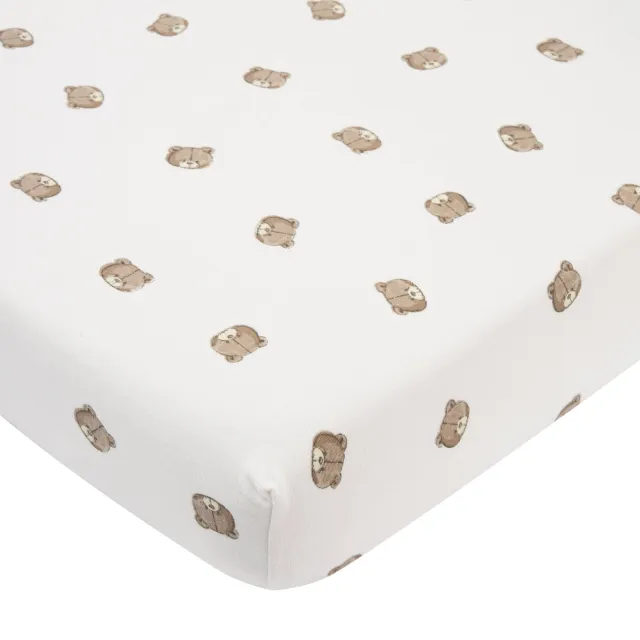Meyco katoenen kinderhoeslaken met dierenprint 150x70 cm - meerkleurig Multi