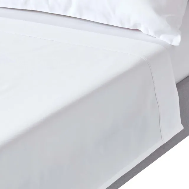 Homescapes Luxe Satijn Laken – Wit – 100% Egyptisch Katoen – Draaddichtheid 1000