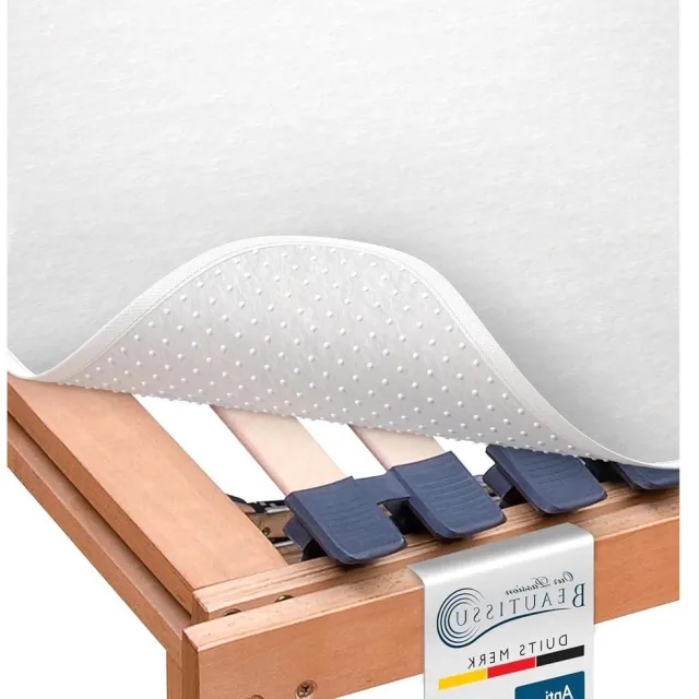 RFWR Antislip Matrasbeschermer 70x140 cm - Viltbeschermer voor Lattenbodem met Noppen Wit