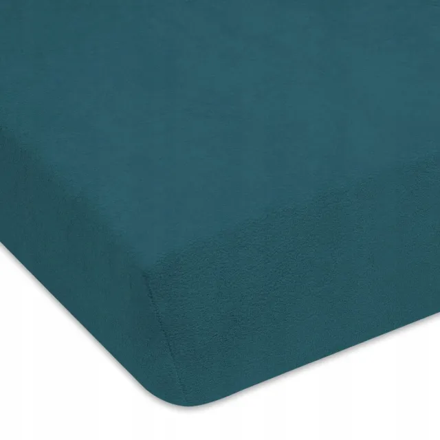 Designpremium Badstof laken met elastiek 40x90 cm - Flesgroen