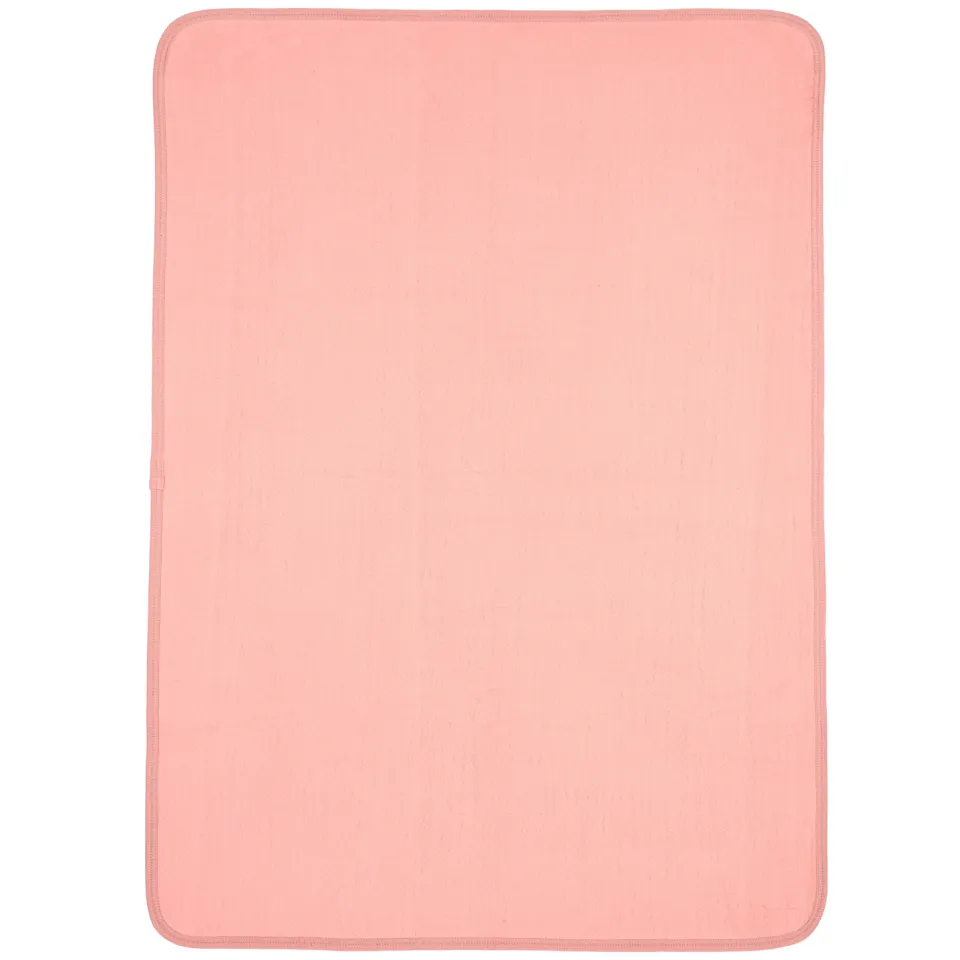 Meyco Jacquard flanel wiegdeken rose, foto 2
