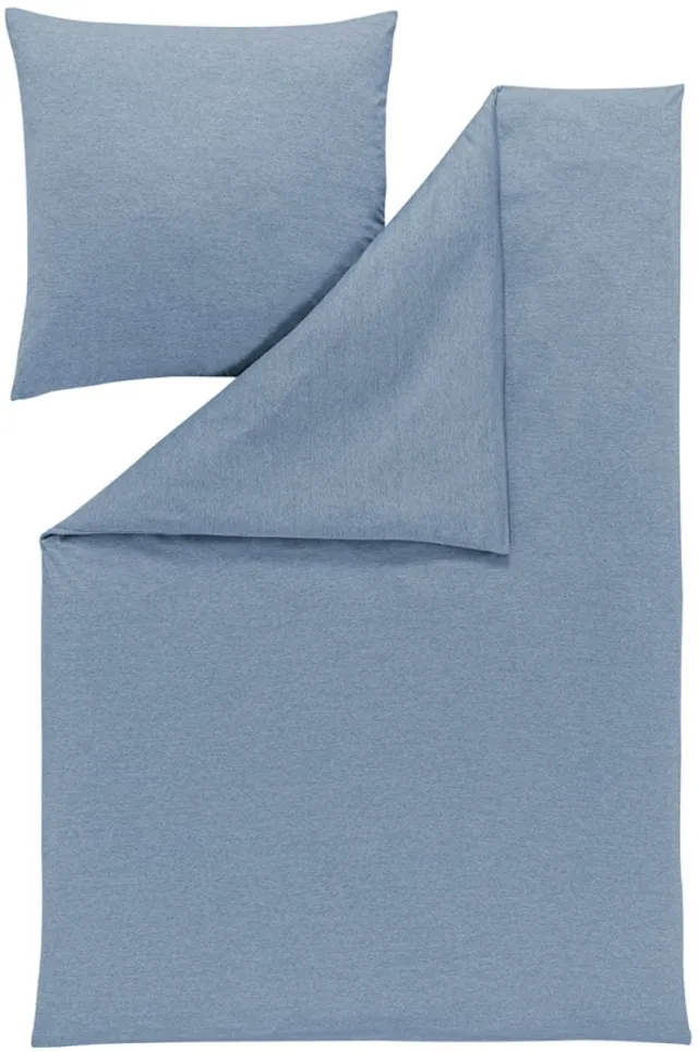 Estella Takoma 6873.610 - Dekbedovertrekset - Mako-interlockjersey - 140 x 200 cm - 100% katoen Blauw;Taupe