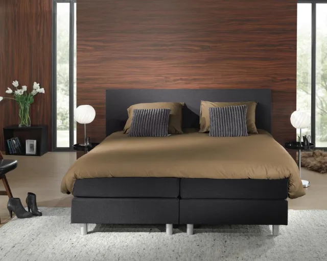 Primaviera Deluxe Hotel Linnen - Dekbedovertrek - Eenpersoons - 140x200/220 + 1 kussensloop 60x70 - Taupe