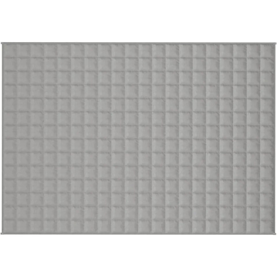 vidaXL Verzwaringsdeken 137x200 cm 10 kg stof grijs