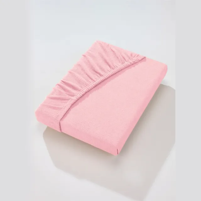 frotté-stretch hoeslaken roze, foto 2