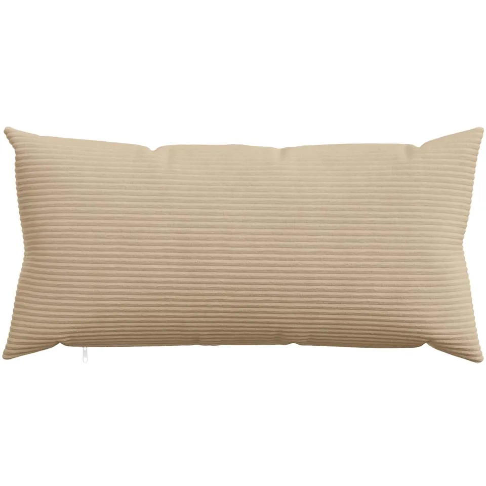 vidaXL Kussensloop 2 st HEERLEN Taupe 40 x 70 cm corduroy