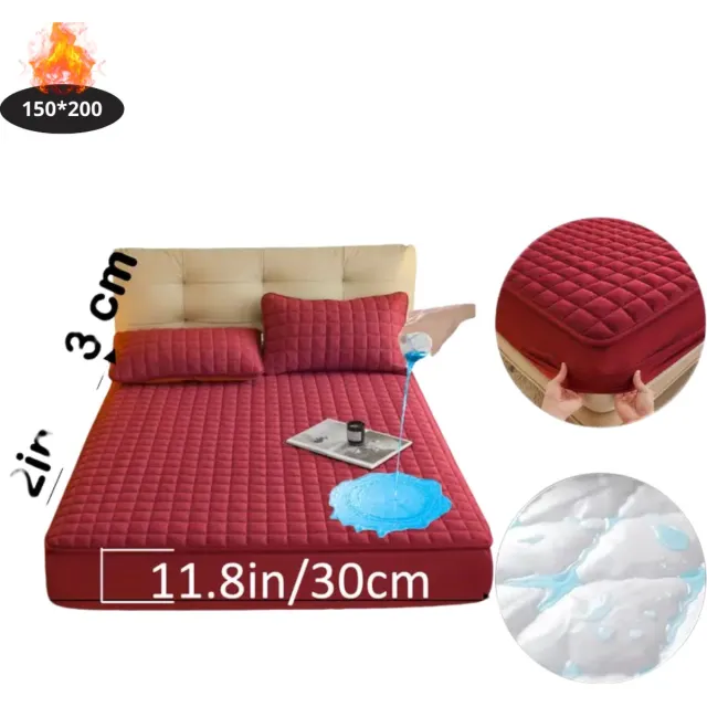 Nivard Waterdicht Hoeslaken - Beddengoed - Fitted Sheet - Bed - Rood 150x200
