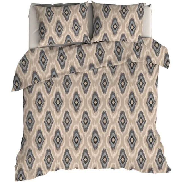 Romanette Ottoman Dekbedovertrek - Beige/Antra