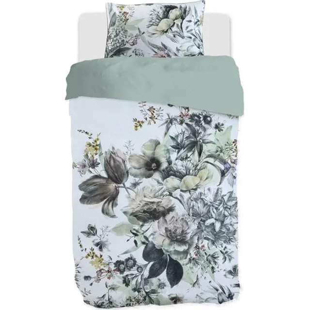 M.M Linen Etoile Dekbedovertrek - Eenpersoons - 140x200/220 cm - Wit