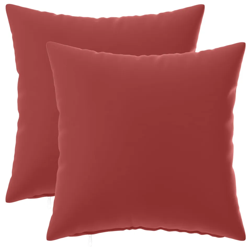 vidaXL Kussensloop 2 st HEERLEN Wijnrood 35 x 35 cm Polyester, foto 3