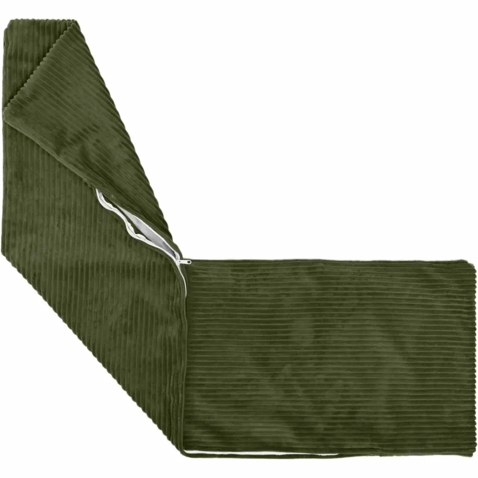vidaXL Kussensloop HEERLEN Groen 40 x 145 cm corduroy, foto 4