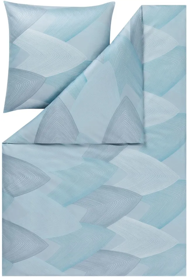 Estella Phoenix - Dekbedovertrekset - Mako-interlockjersey - 160 x 200 cm - 3-delig Blauw