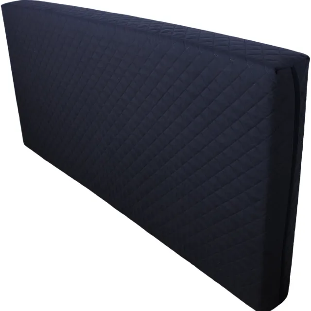 Kam-Pol Zwarte gewatteerde matrashoes - 160 x 200 cm - Voor matrassen tot 15 cm dik