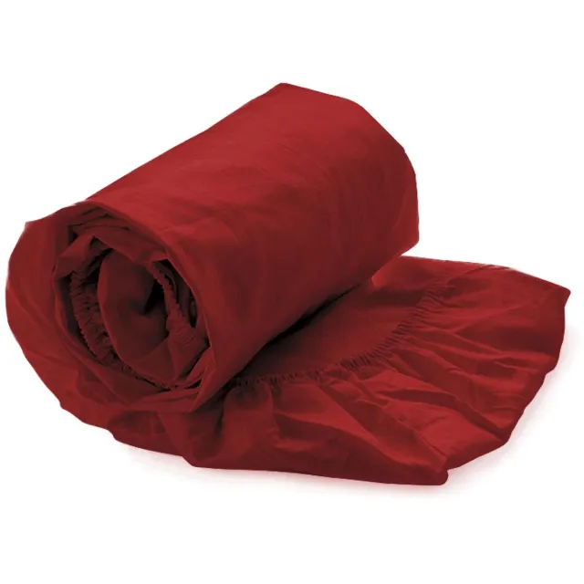 Heckettlane HnL Living - Hoeslaken - Katoensatijn - 80 x 200 cm - Rood