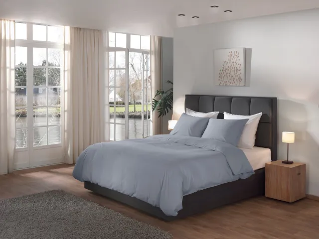 YELLOW HAVE A SUITE NIGHT Yellow Dekbedovertrek Suite Nairobi - Gewassen Katoen - Delicate Blue - 100% Gewassen Katoen, foto 2