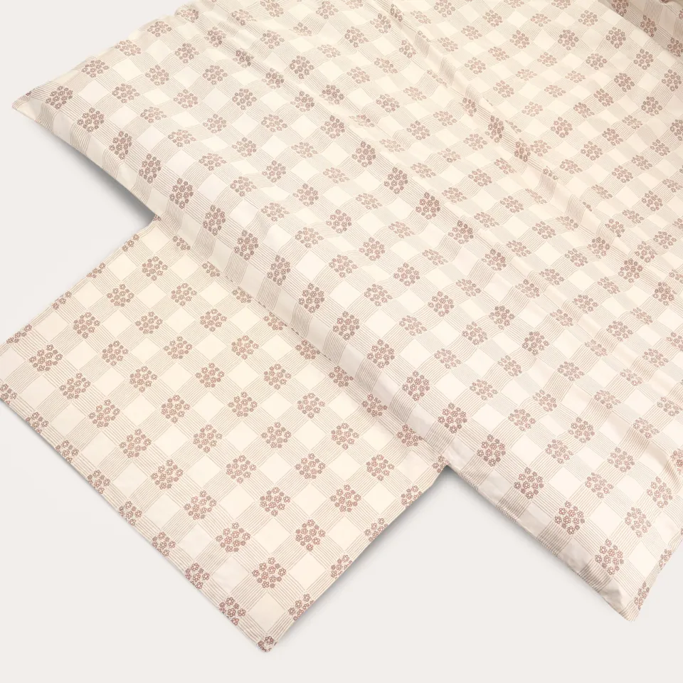 NOUS Kids katoenen dekbedovertrek kinderbed (120x150 cm) beige, foto 3