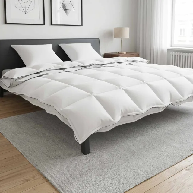 vidaXL Dekbedset 200 x 200 cm Alle seizoenen Wit