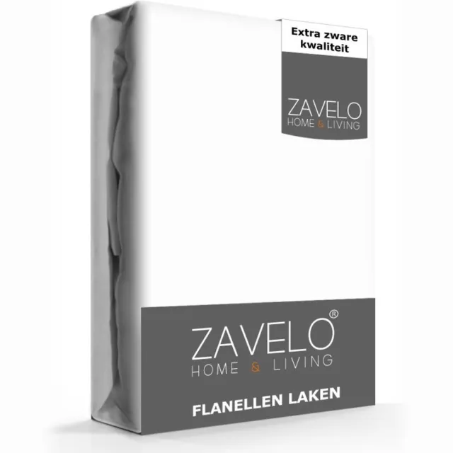 Zavelo Laken Flanel Wit - Boven/Onder laken - 100% Katoen - Hoogwaardig Hotelkwaliteit - Heerlijk Zacht