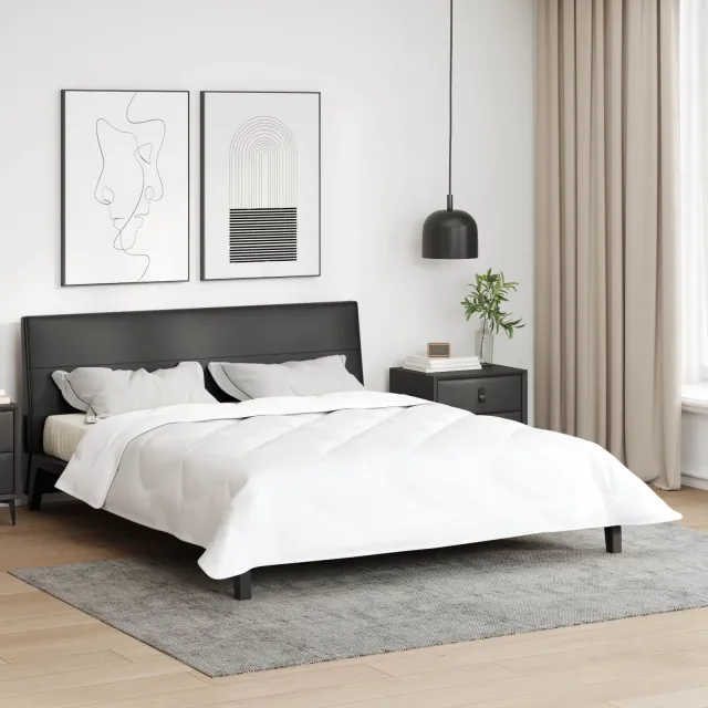 vidaXL Winter Dekbed 240 x 222 x 5 cm Winter Polyester Wit Ademend