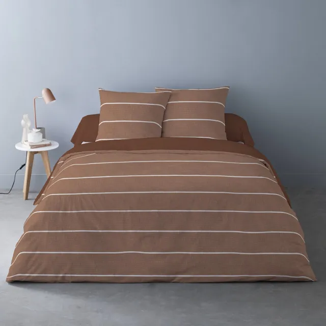Better Nights Luxe Katoen Flanel dekbedovertrek Emma - 240x220 bruin