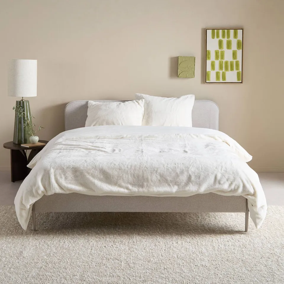 NOUS Living Fur kussensloop offwhite, foto 4
