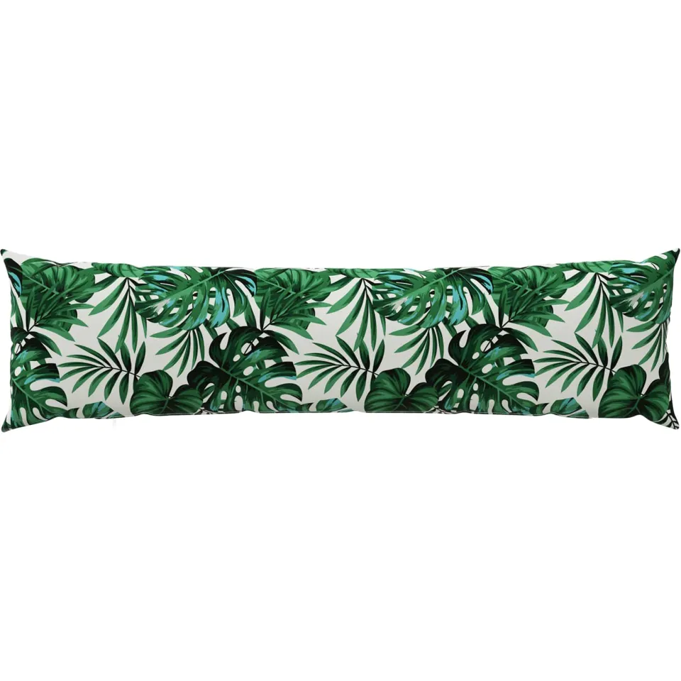 vidaXL Kussensloop HEERLEN Bladpatroon 40 x 145 cm Polyester groen, foto 4