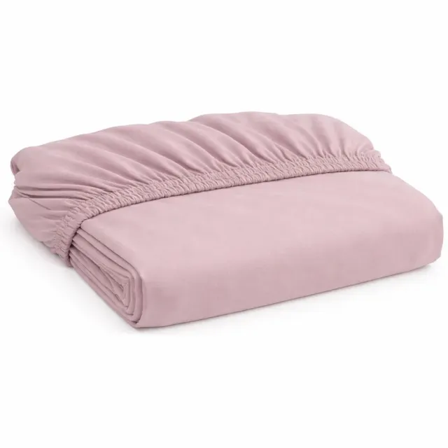 decoware Peuter Hoeslaken - Roze - Katoen - Elastiek Rondom - Peuterbed - 70x150 cm