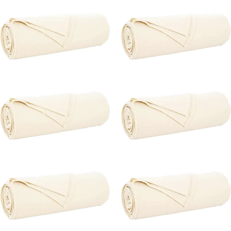 vidaXL Kleden 6 st Crèmekleurig 210 x 140 cm 2,48 kg Fleece