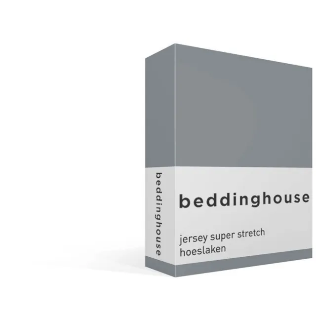 Beddinghouse katoen - Hoeslaken - 140 x 200/220 cm Pocket depth: 40 cm - Blauwgrijs
